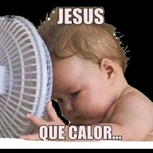 JESUS QUE CALOR...  - getsticker.com