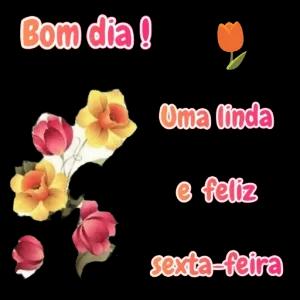 Bom dia ! Uma linda e feliz sexta-feira - getsticker.com