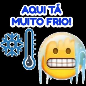 Aqui tá muito frio! - getsticker.com