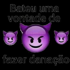 Bateu uma vontade de fazer danação - getsticker.com
