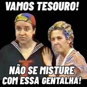 VAMOS TESOURO! NÃO SE MISTURE COM ESSA GENTALHA! - getsticker.com