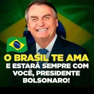 O BRASIL TE AMA E ESTARÁ SEMPRE COM VOCÊ, PRESIDENTE BOLSONARO! - getsticker.com