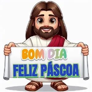 BOM DIA FELIZ PÁSCOA - getsticker.com