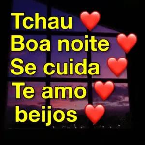 Tchau♥ Boa noite Se cuida Te amo beijos - getsticker.com