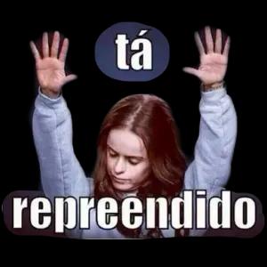 tá repreendido - getsticker.com