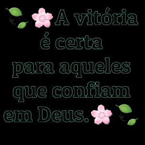 A vitória é certa para aqueles que confiam em Deus. - getsticker.com