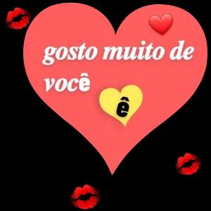 gosto muito de você - getsticker.com