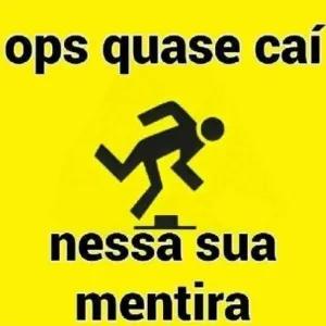 ops quase cai nessa sua mentira - getsticker.com