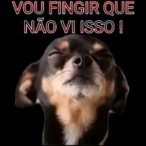 VOU FINGIR QUE NÃO VI ISSO ! - getsticker.com