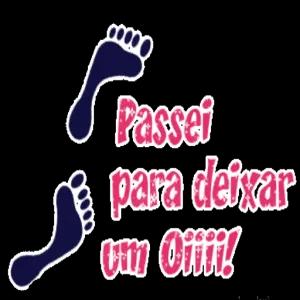 Passei para deixar um Oiiii! - getsticker.com
