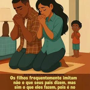 @ATIVIDADESMINISTERIOINFANTIL Os filhos frequentemente imitam não o que seus pais dizem, mas sim o que eles fazem, pois é no - getsticker.com