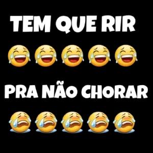 Tem que rir pra não chorar - getsticker.com
