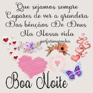 Que sejamos sempre Capares de ver a grandera Das bênçãos De Deus Na Nossa vida porfatimarocha Boa Noite - getsticker.com