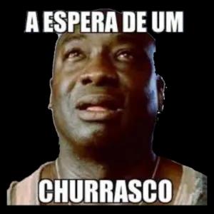 A espera de um churrasco - getsticker.com
