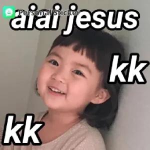 aiai jesus kk kk - getsticker.com