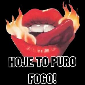 HOJE TO PURO FOGO! - getsticker.com