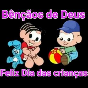 Bênçãos de Deus Feliz Dia das crianças  - getsticker.com