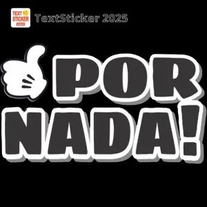 POR NADA! - getsticker.com