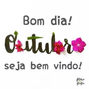 Bom dia! Outubro seja bem vindo! - getsticker.com