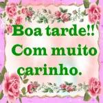 Boa tarde Com carinho 