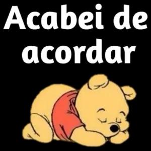 Acabei de acordar - getsticker.com