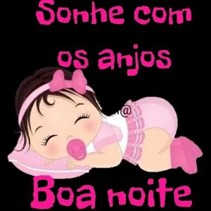 Sonhe com os anjos Boa noite - getsticker.com