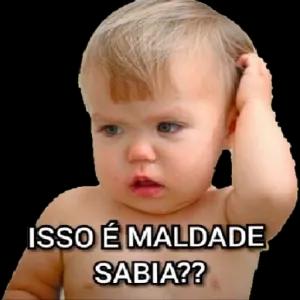 ISSO É MALDADE SABIA?? - getsticker.com