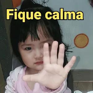 Fique calma - getsticker.com
