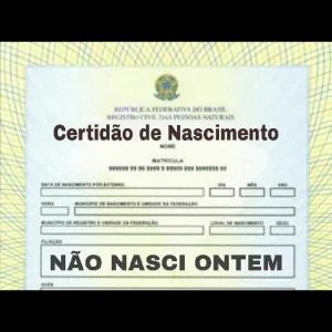 REPUBLICA FEDERATIVA DO BRASI, NEGISTRO CIVIL DAS PESSOAS NATURAIS Certidão de Nascimento MATRICULA NÃO NASCI ONTEM  - getsticker.com