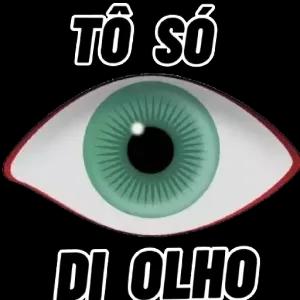 TÔ SÓ DI OLHO - getsticker.com