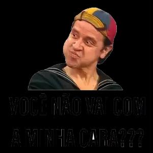 VOCÊ NÃO VAI COM A MINHA CARA???  - getsticker.com