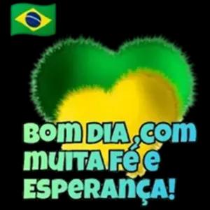 BOM DIA, com muita Fé e ESPERANÇA! - getsticker.com