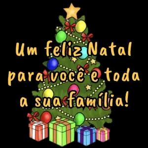 Um feliz Natal para você e toda a sua familia! fufting - getsticker.com