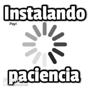 Instalando paciencia - getsticker.com