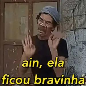 ain, ela ficou bravinha - getsticker.com