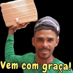 Vem com graça! - getsticker.com