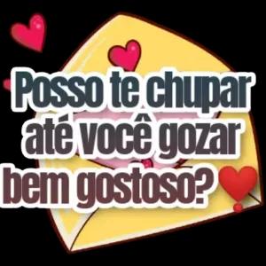 Posso te chupar até você gozar bem gostoso?  - getsticker.com