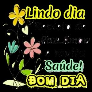 Lindo dia Repleto de Paz, Amor e muita Saúde! BOM DIA - getsticker.com