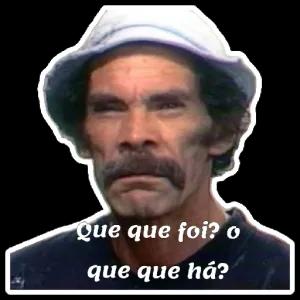 Que que foi? o que que há? - getsticker.com