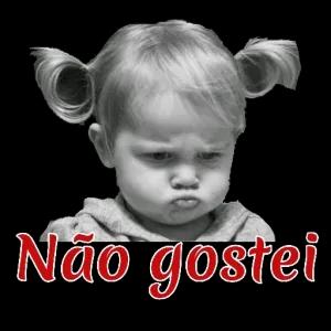 Nina Não gostei - getsticker.com
