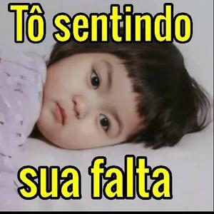 Tô sentindo sua falta - getsticker.com