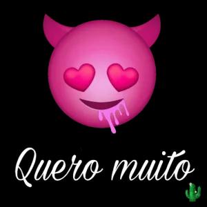 Quero muito - getsticker.com