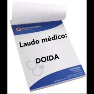 Sua Logomarca Laudo médico: DOIDA Seu Nome Expecialidade - getsticker.com