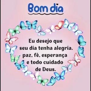 Bom dia Eu desejo que seu día tenha alegría. paz, fé, esperança e todo cuídado de Deus. - getsticker.com