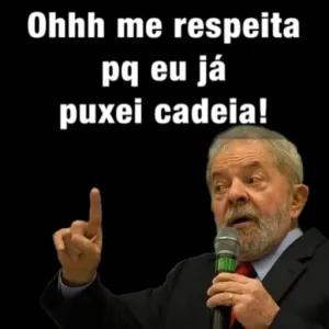 Ohhh me respeita pq eu já puxei cadeia! - getsticker.com