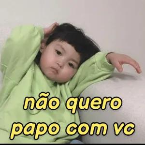 não quero papo com vc  - getsticker.com