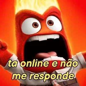 ta online e não me responde - getsticker.com