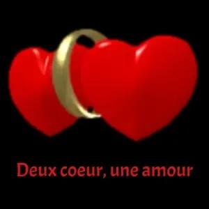 Deux coeur, une amour - getsticker.com