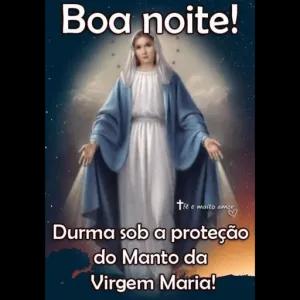 Boa noite! Durma sob a proteção do Manto da Virgem Maria! - getsticker.com