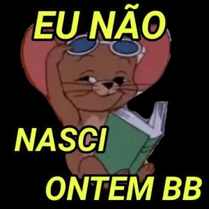 EU NÃO NASCI ONTEM BB  - getsticker.com